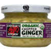 Emperor's Kitchen Organic Chopped Ginger 4.5 oz Glass Jar